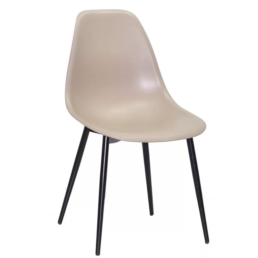 Стул EAMES BASIC 09 Бежевый/Черный (114037) - фото 1