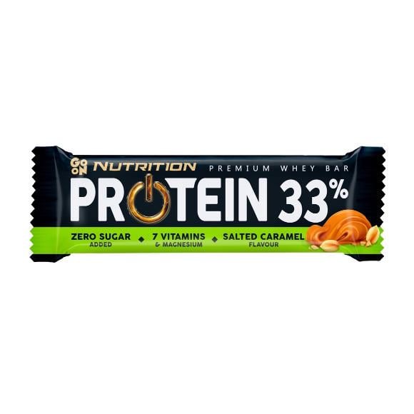 Батончик протеиновый GoOn Nutrition Protein 33% Bar соленая карамель 50 g, salted caramel - фото 1