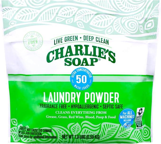 Пральний порошок Charlie's Soap для прання будь-яких видів білизни