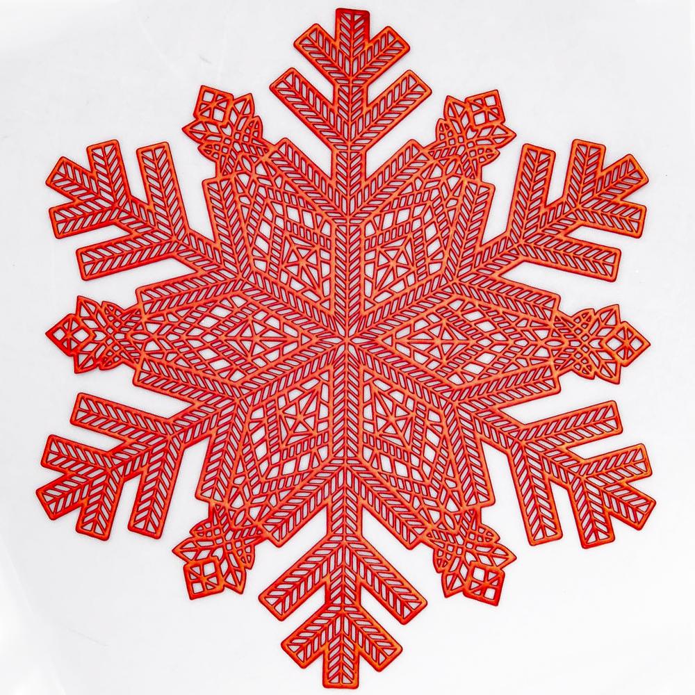 Плейсмат для сервировки стола Snowflake Красное золото (HP-36327-14)