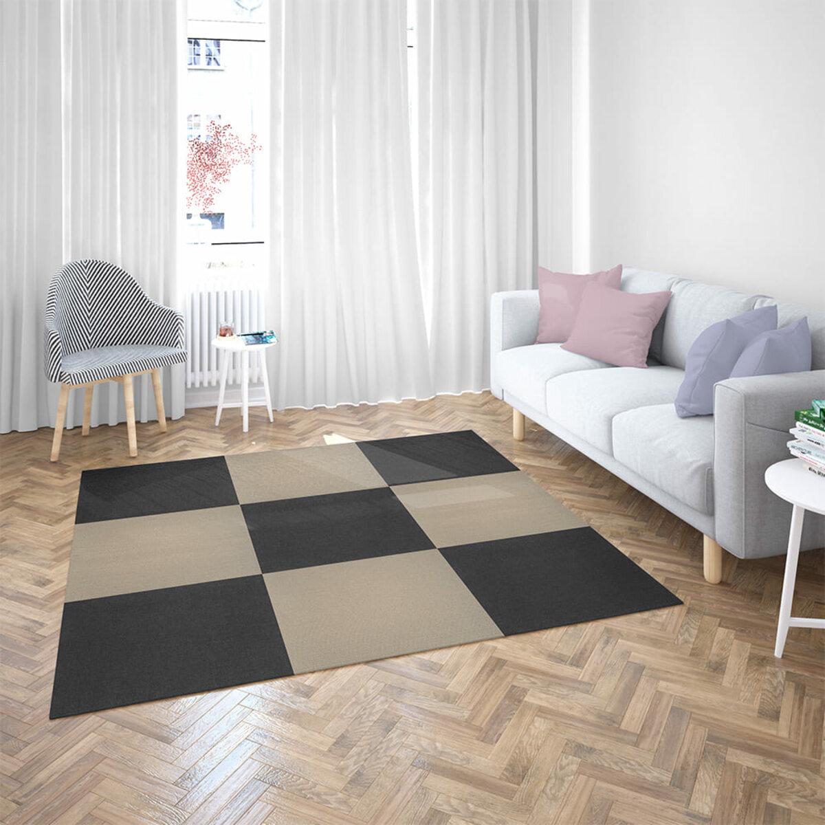 Плитка самоклеящаяся под ковролин Бежевый 600х600х4,5 мм (SW-00001290) - фото 5