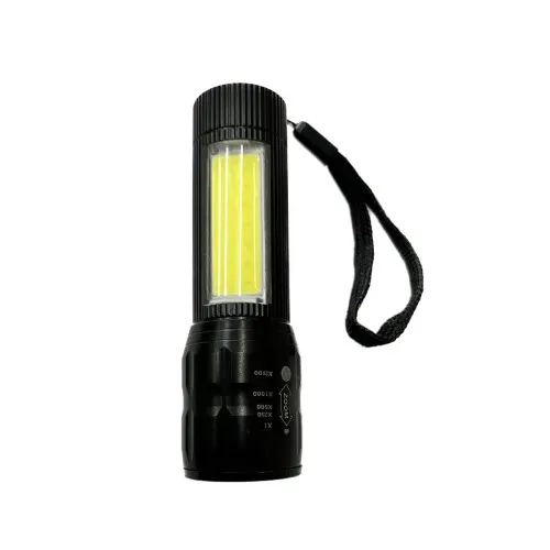 Ручной фонарь Neomax аккумуляторный IP65 500 мАч металл 3 режима с фокусированием 92х27 мм (NXF012)