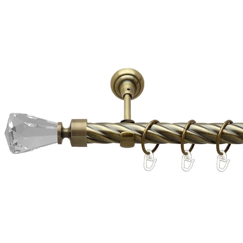 Карниз Orvit Лучетта однорядний скручений 25 мм 200 см Антик (00-00018297)