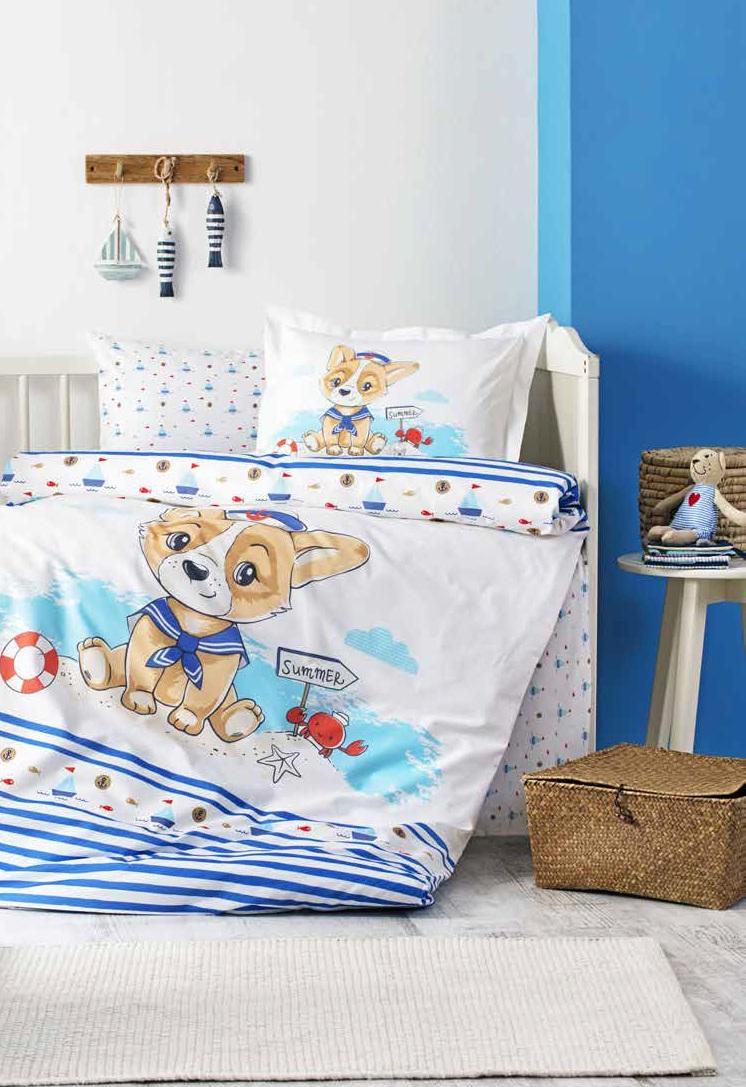 Комплект постельного белья детский Ozdilek Bebek ранфорс 9980105 Голубой (DR010222)