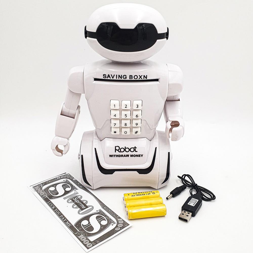 Копилка детская Robot Piggy Bank с кодовым замком и ночником (28443685)