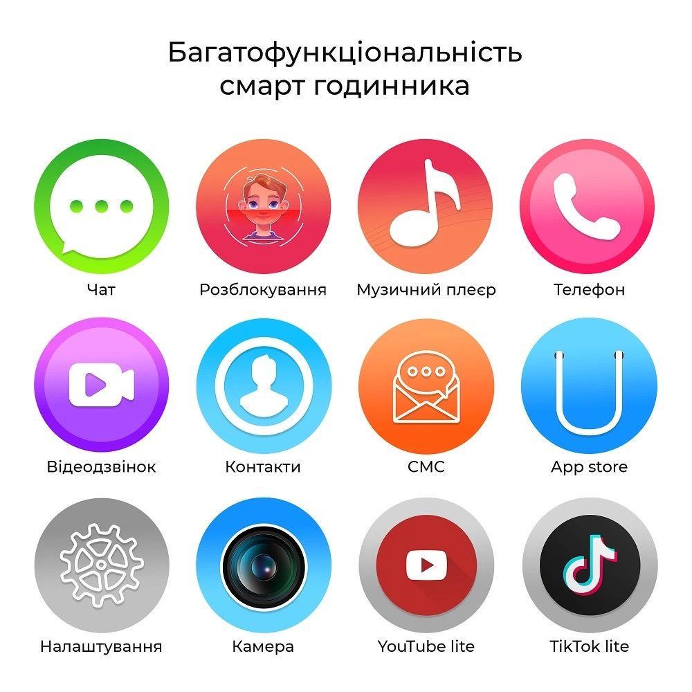 Смарт-часы детские Lemfo T27 с GPS-трекером/камерой/голосовым и текстовым чатом (26389453) - фото 9