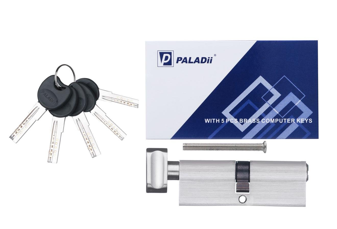 Цилиндр Paladii ST 100 мм Т50x50 5 ключей SN Сатин (ПЦ118) - фото 2 Цилиндр Paladii ST 100 мм Т50x50 5 ключей SN Сатин (ПЦ118) - фото 2