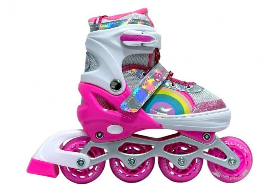 Ролики набор Maraton Stylego S р. 30-33 Pink