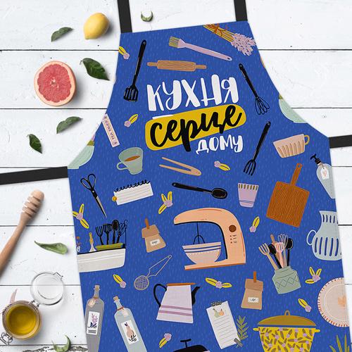 Фартук полноцветный Сolorful "Кухня серце дому" 75х51 см (FRTC_21M006) - фото 2