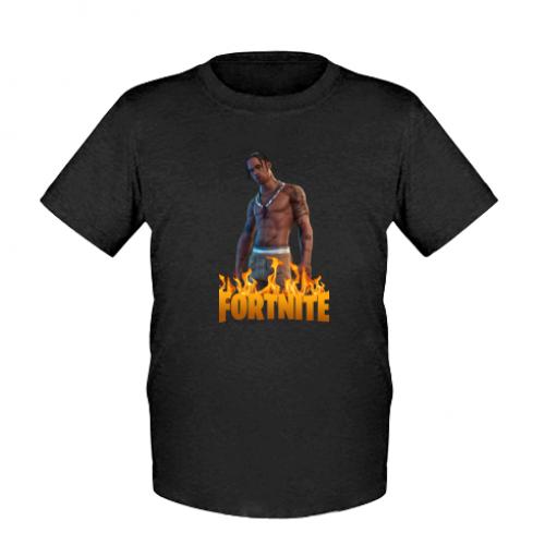 Футболка дитяча Fortnite Travis Scott 140 см Чорний (5284820-2-116441-M)
