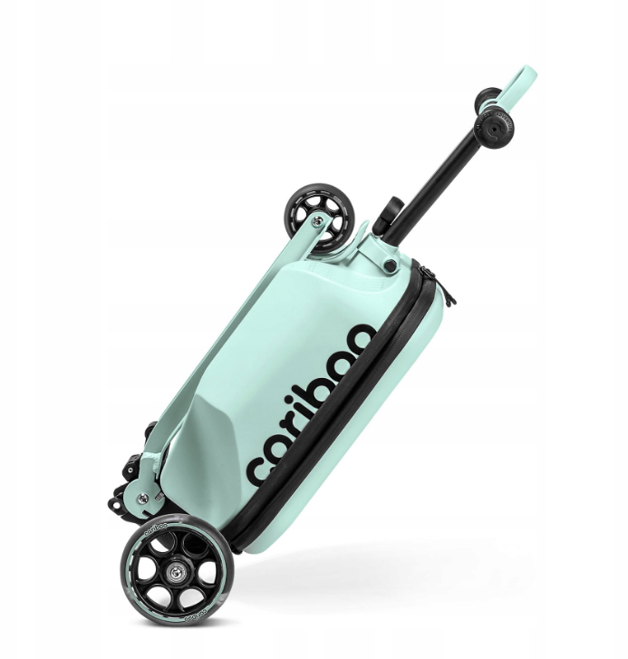 Самокат трехколесный CARIBOO iTRAVEL с детским чемоданом 2в1 Mint (100889) - фото 3 Самокат трехколесный CARIBOO iTRAVEL с детским чемоданом 2в1 Mint (100889) - фото 3