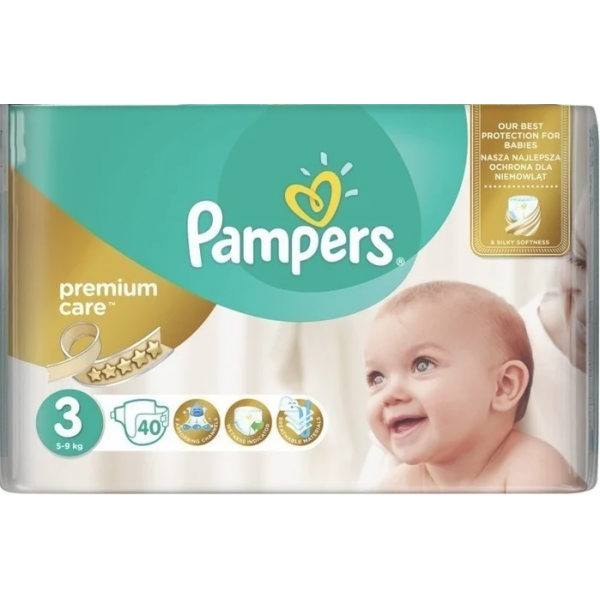 Підгузки Pampers Premium Care 3 5-9 кг 40 шт.