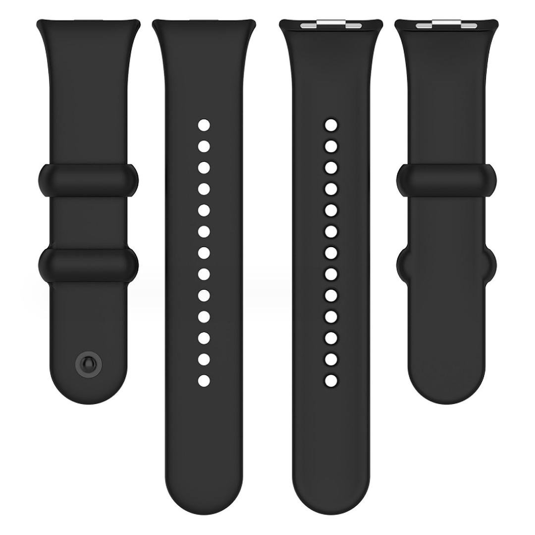 Ремешок силиконовый HMU для Xiaomi Smart Band 8 Pro Черный (ECR_8317) - фото 3