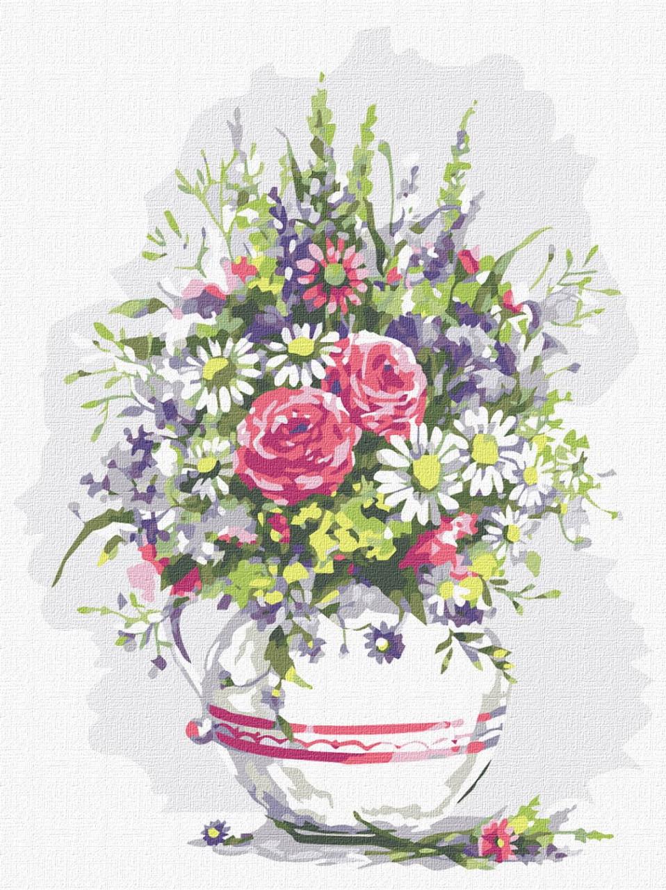 Картина по номерам ТМ Идейка Летний букет в термопакете 30х40 см (KHO3192)