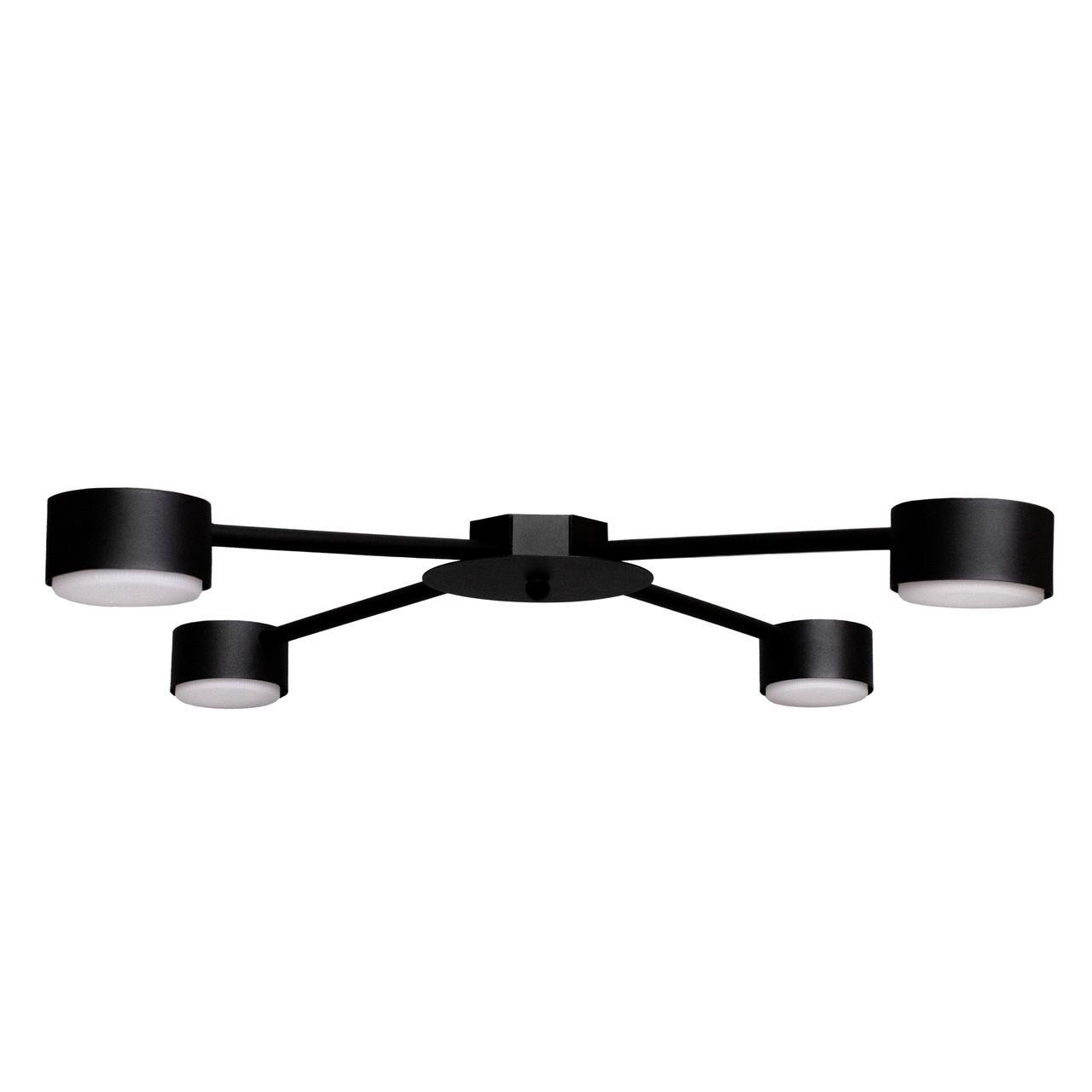 Люстра MSK ELECTRIC Copter на четыре плафона под лампы GX53 Черный (NL 8040-4 BK) - фото 1