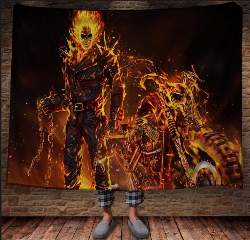 Плед с 3D принтом Призрачный гонщик 150x200 см (epi_1065)