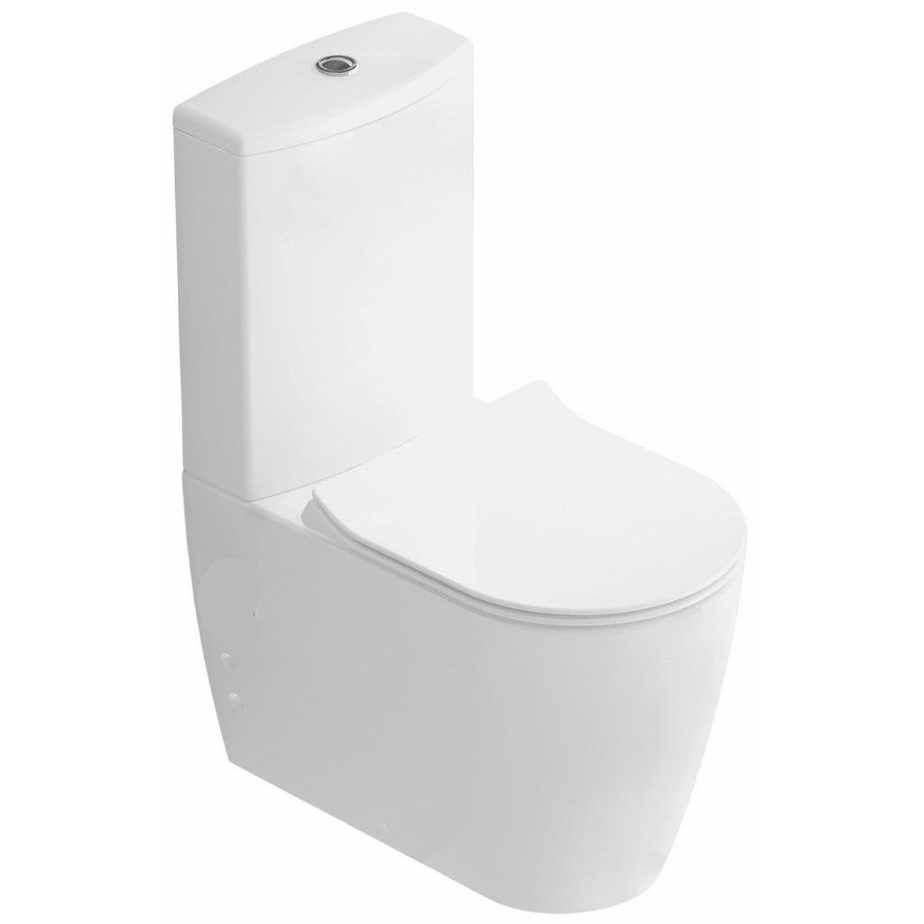 Унітаз підлоговий IDEVIT Alfa SETK3104-0316-001-1-6200 безобідковий сидіння з мікроліфтом (131052)