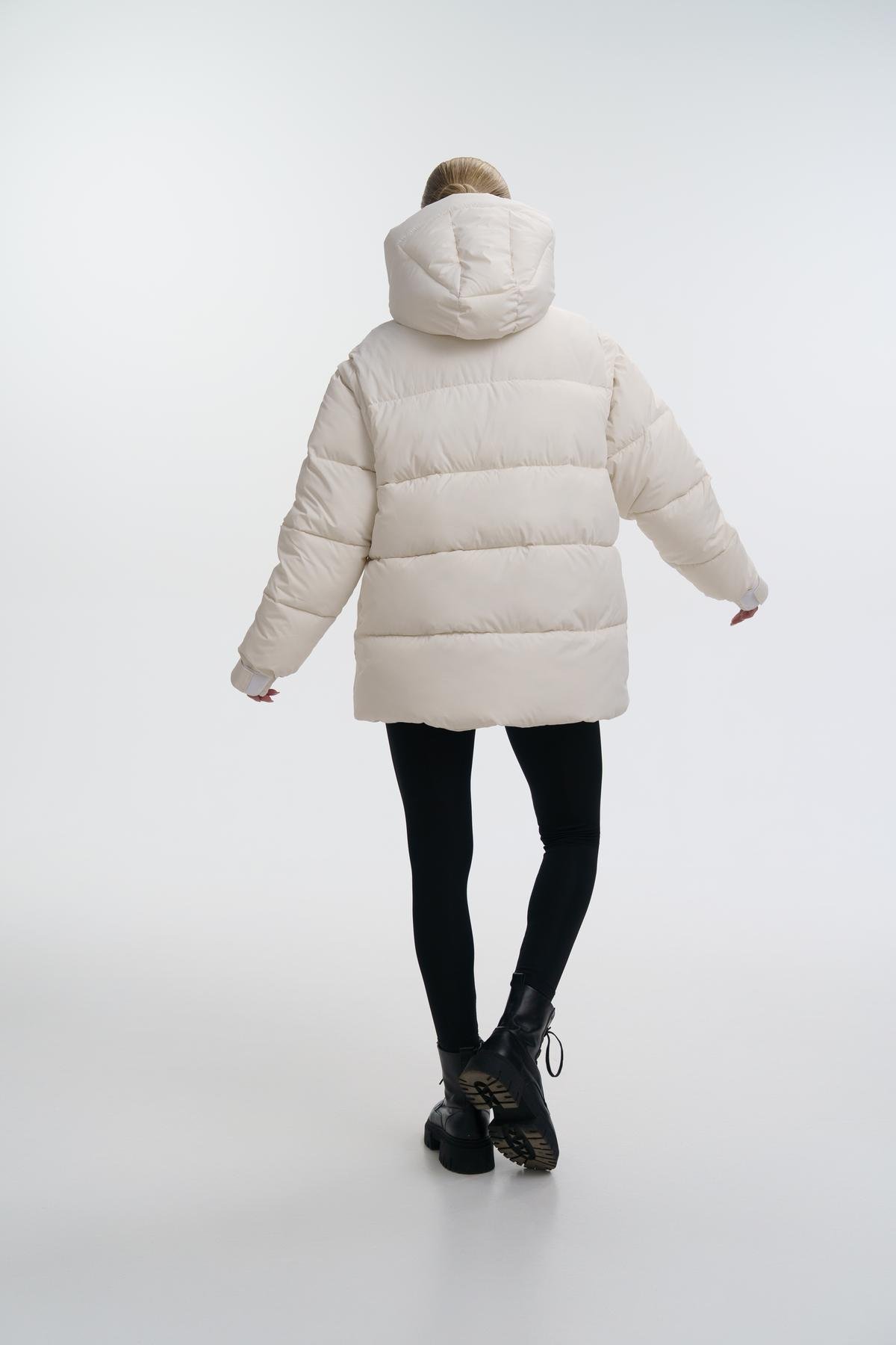 Пуховик-трансформер жіночий Intruder Mishele L Білий (1045113420/L) - фото 6