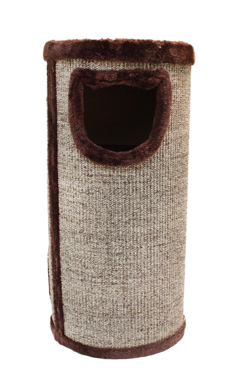 Дряпка башта Croci Cat Tower сезаль/плюш 34х34х70 см