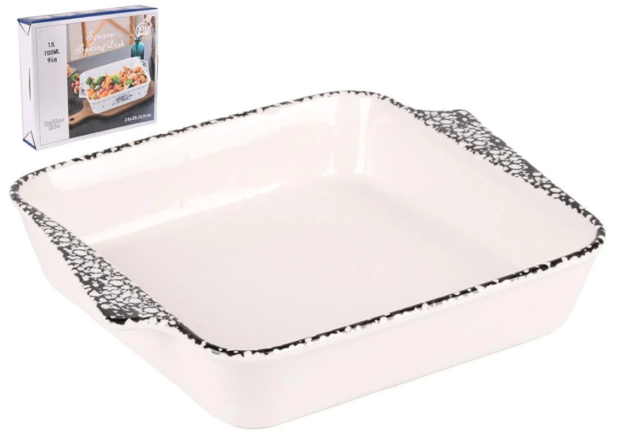 Форма для запекания керамика Stains 750 мл 19,5х16,5х4 см (R35633-S) Форма для запекания керамика Stains 750 мл 19,5х16,5х4 см (R35633-S)