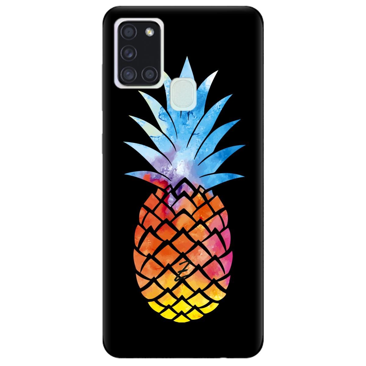 Силиконовый чехол Zorrov для Samsung Galaxy A21s - Ananas (14100040089087649)