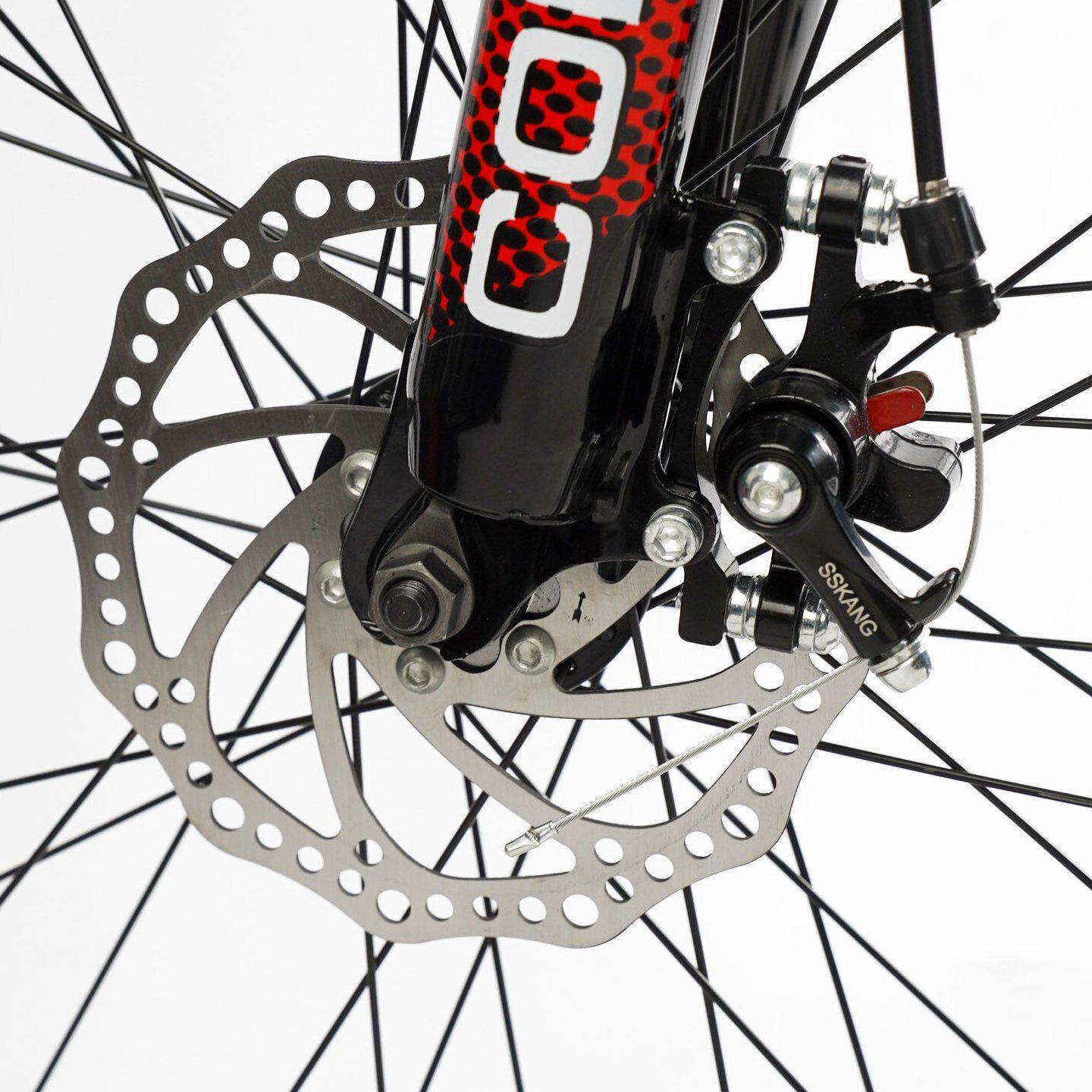 Велосипед горный Corso KLEO 26"/15" Черно-красный (593063083) - фото 4