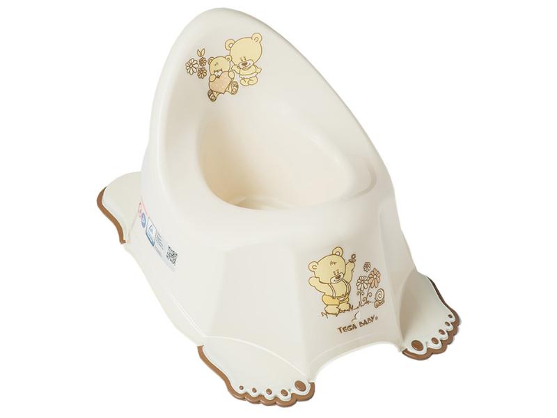 Горшок детский с музыкой антискользящий Teddy Bear Beige
