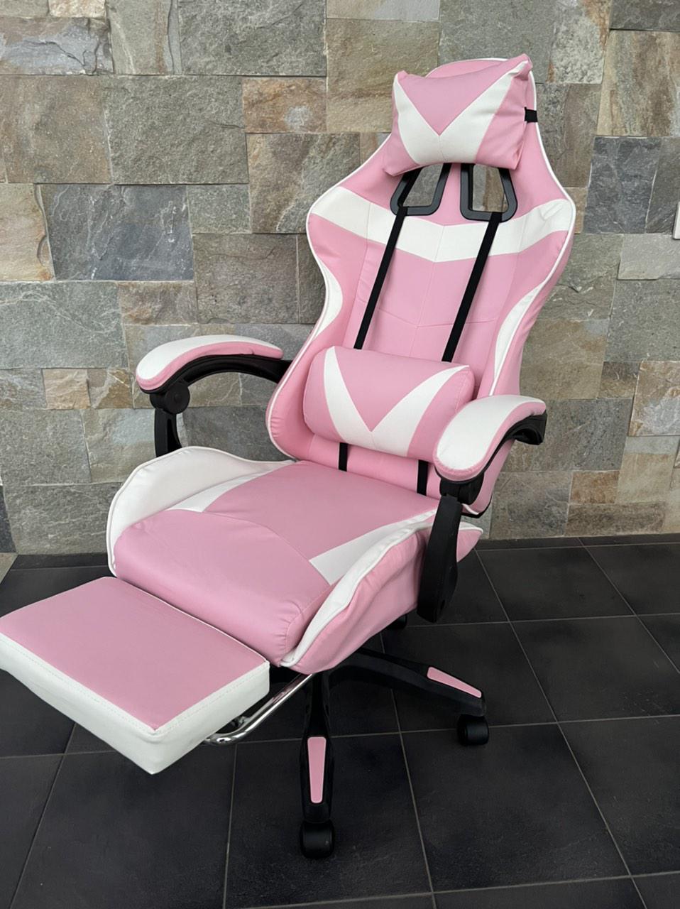 Кресло геймерское Prestige 730 Бело-розовый (14262557) - фото 2 Кресло геймерское Prestige 730 Бело-розовый (14262557) - фото 2