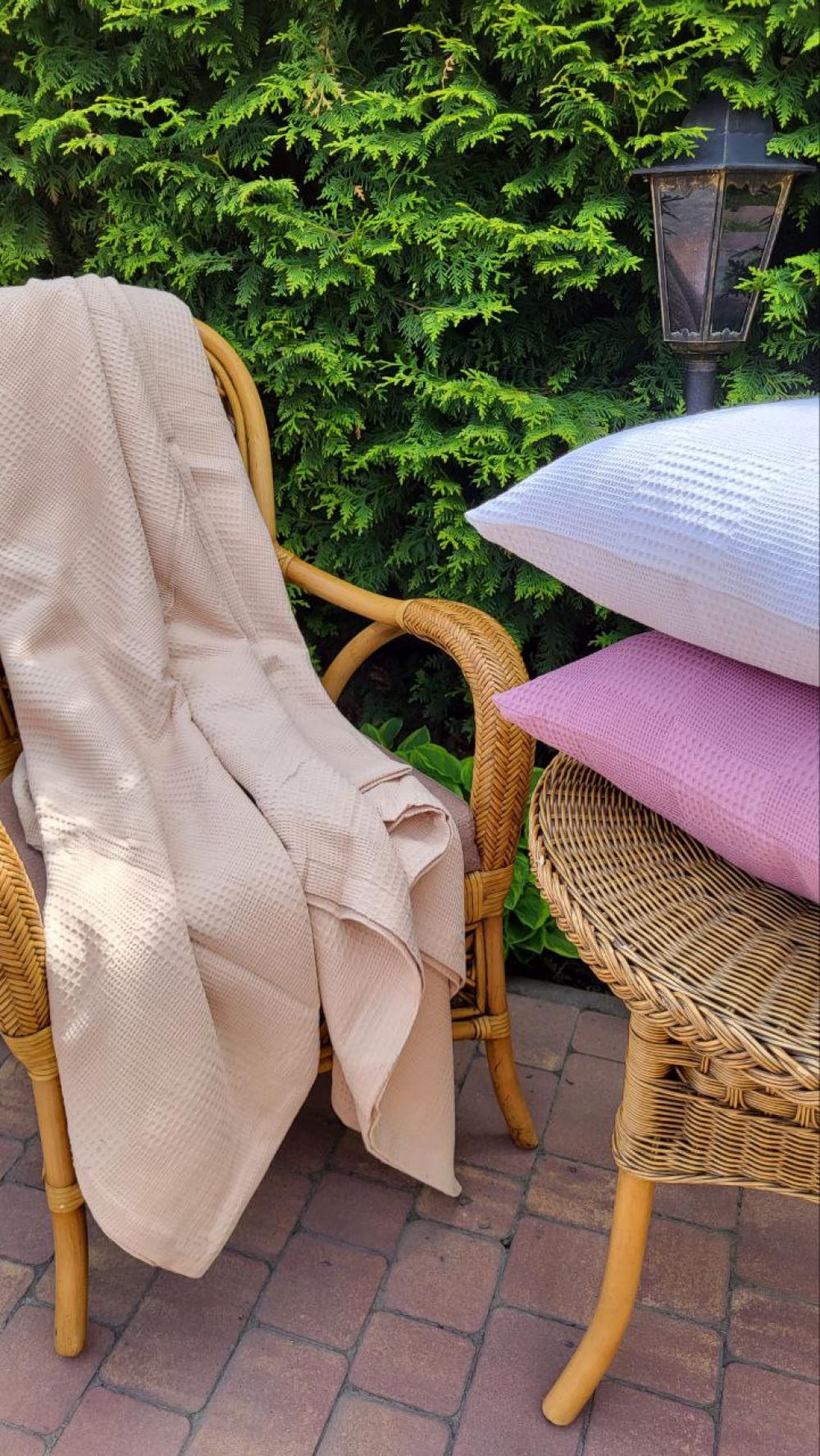 Покрывало Пике Вафелька 160x220 см Горчичный (11175) - фото 4 Покрывало Пике Вафелька 160x220 см Горчичный (11175) - фото 4