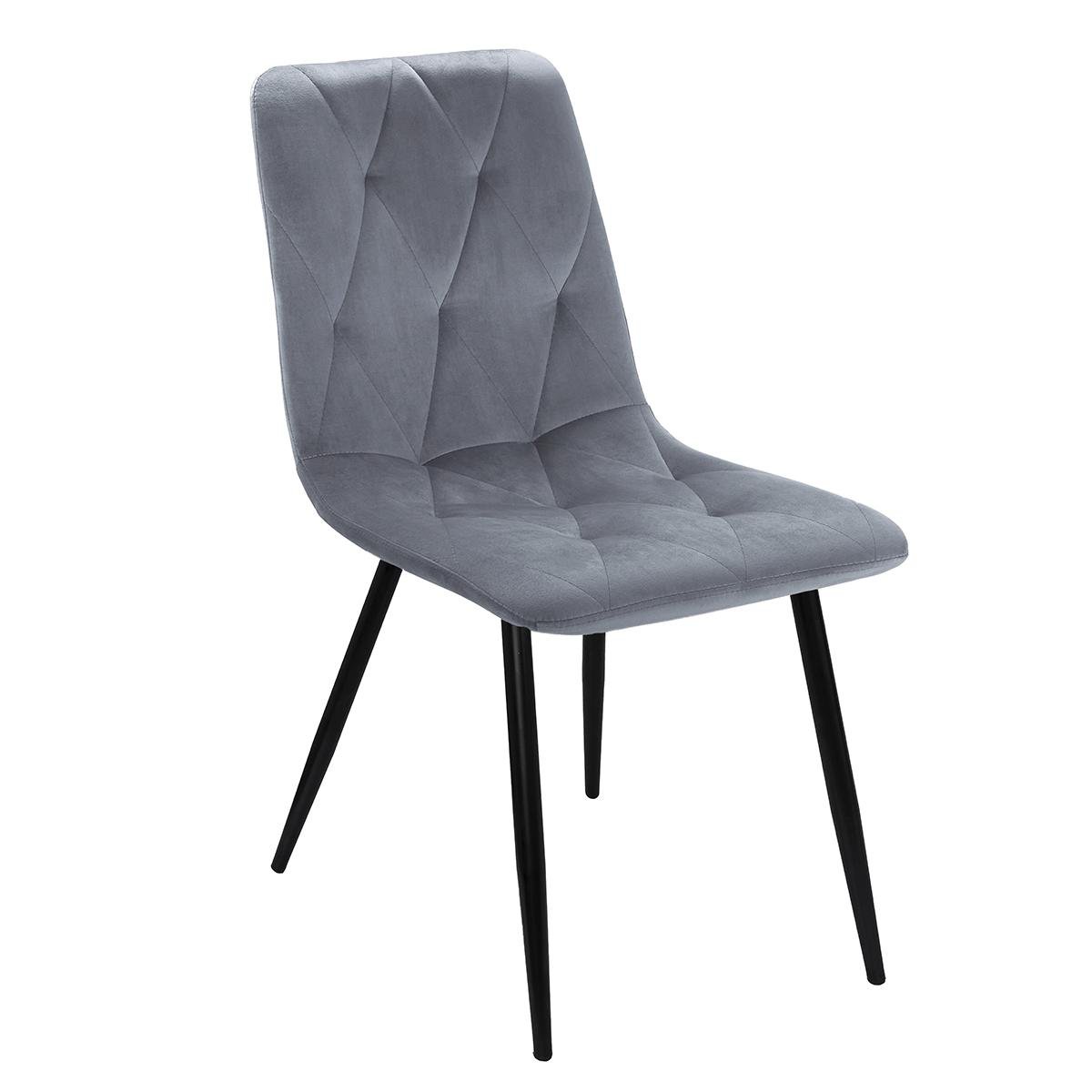 Кухонный стул Fly F-2 из металла/ткань велюр Серый (48295)