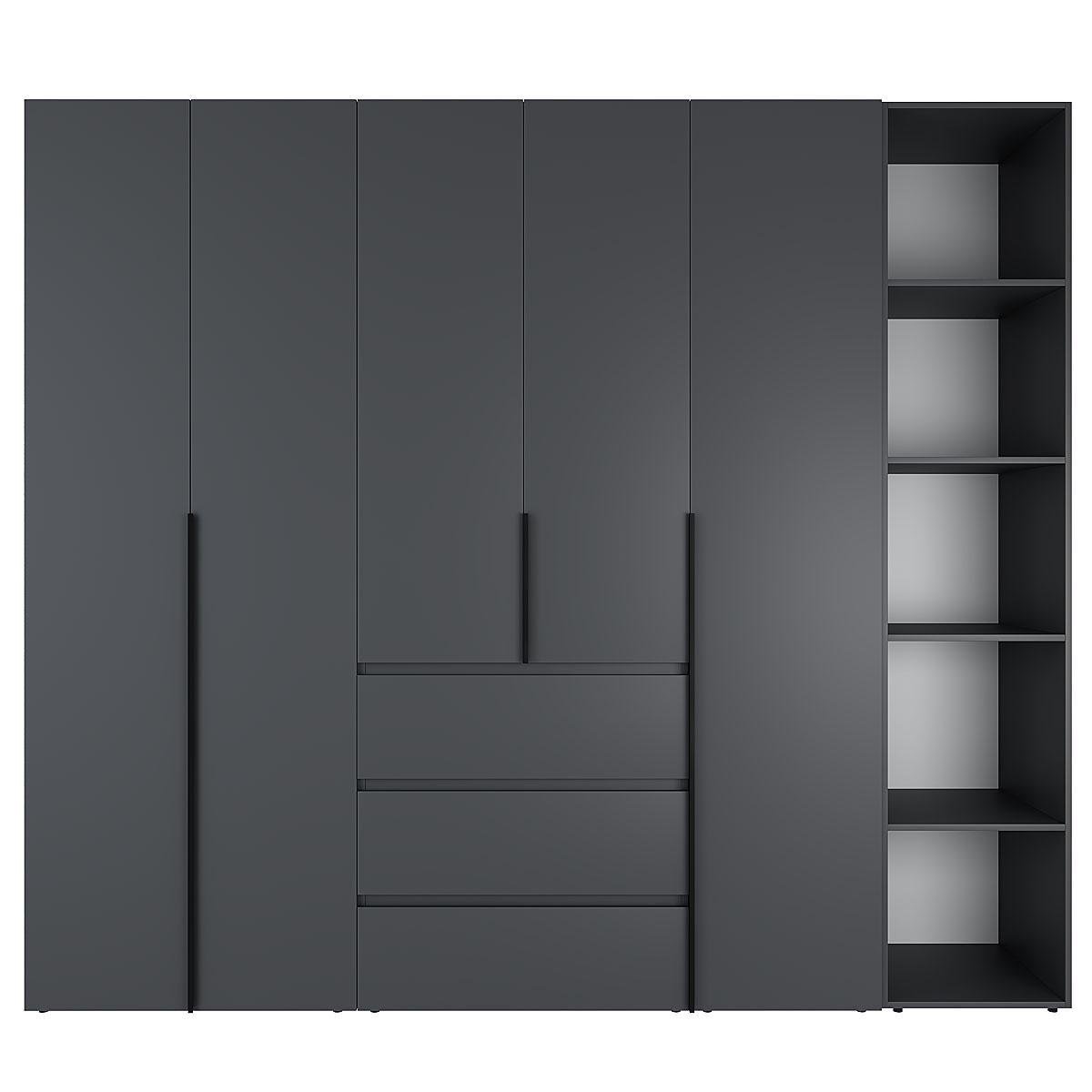 Шафа розпашна комбінована ART IN HEAD №14 Light 2400x500x2200 мм Графіт сірий (GALTK0147000000) - фото 1 Шафа розпашна комбінована ART IN HEAD №14 Light 2400x500x2200 мм Графіт сірий (GALTK0147000000) - фото 1