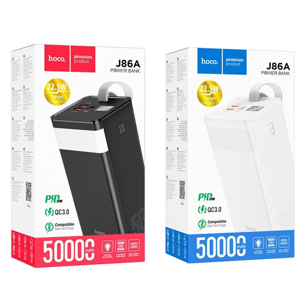 Батарея мобільна Hoco J86A Powermasterfully compatible 50000 mAh 22,5 W (18605675) - фото 2