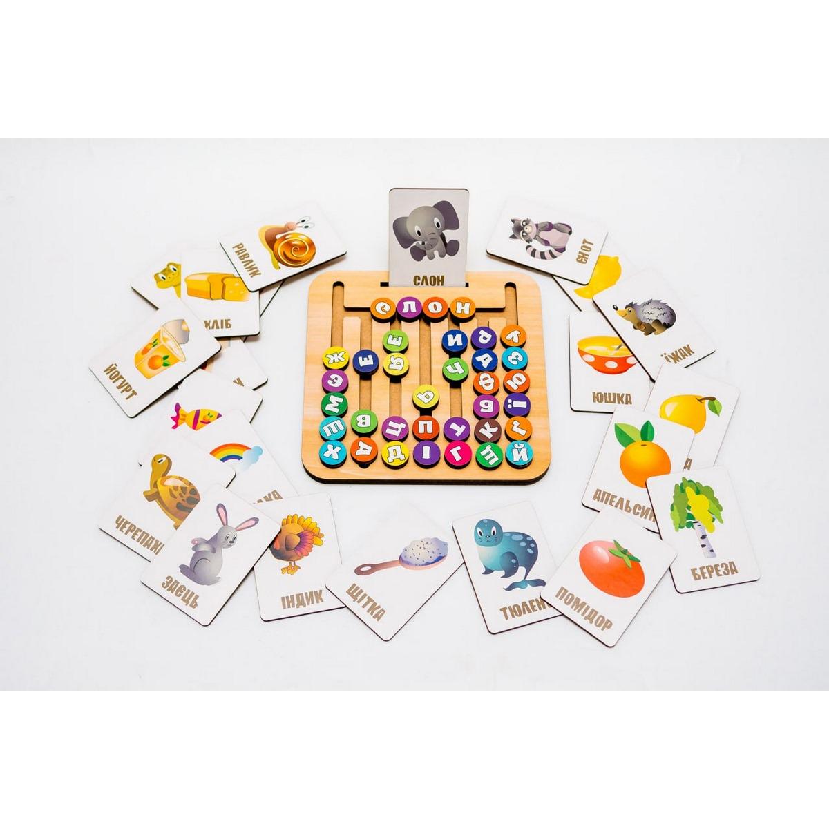 Настольная игра PuzzleOK Азбука лабиринт Разноцветный (SR-113-N-288) - фото 2 Настольная игра PuzzleOK Азбука лабиринт Разноцветный (SR-113-N-288) - фото 2