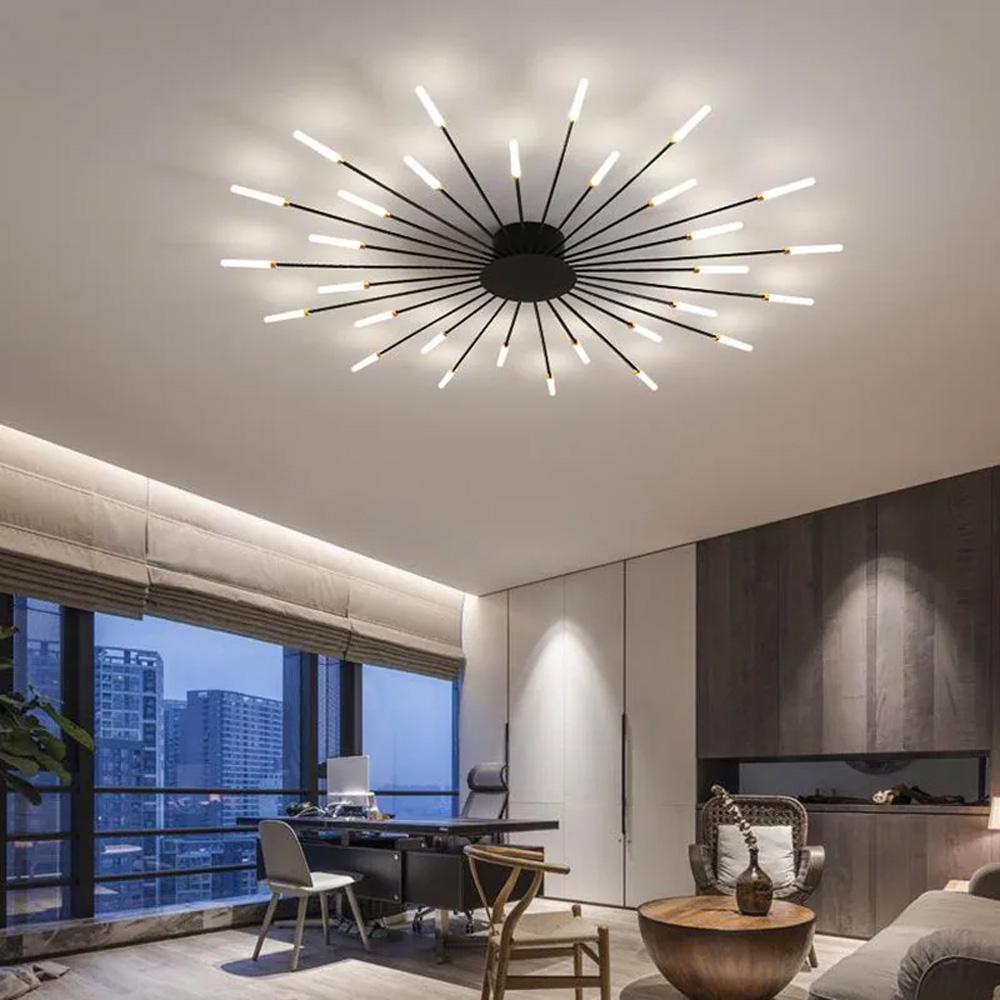 Люстра унікальна стельова на 30 променів Ø 116 см (8838/30 BK)