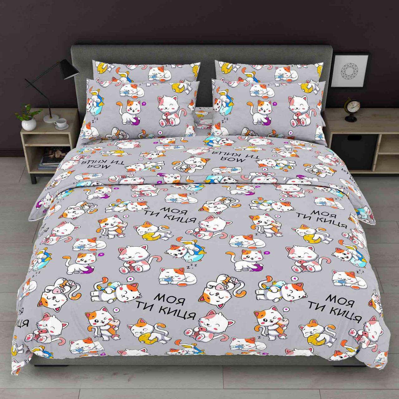 Комплект постельного белья София Моя ты кошечка подростковый (270)