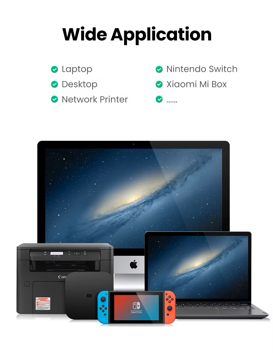 Сетевой адаптер UGREEN CM199 USB-C Gigabit Ethernet Adapter RJ45 1000mb/s (2000143) - фото 8