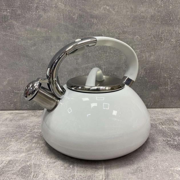 Чайник со свистком Ким V 3 л Белый (10695762) - фото 2 Чайник со свистком Ким V 3 л Белый (10695762) - фото 2