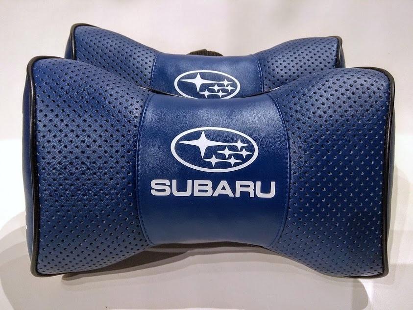 Подушка на подголовник авто Subaru 2 шт. (00420)