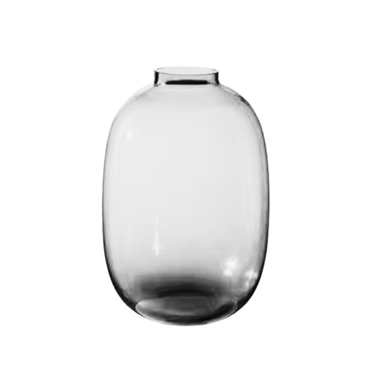 Ваза стеклянная Банка 30,5 см Прозрачный/Графитовый (31762441)