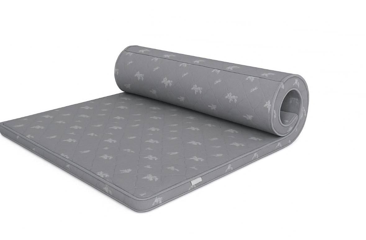 Топер Simple Soft матрас двухсторонний 110x190х7 см Серый (23593133)