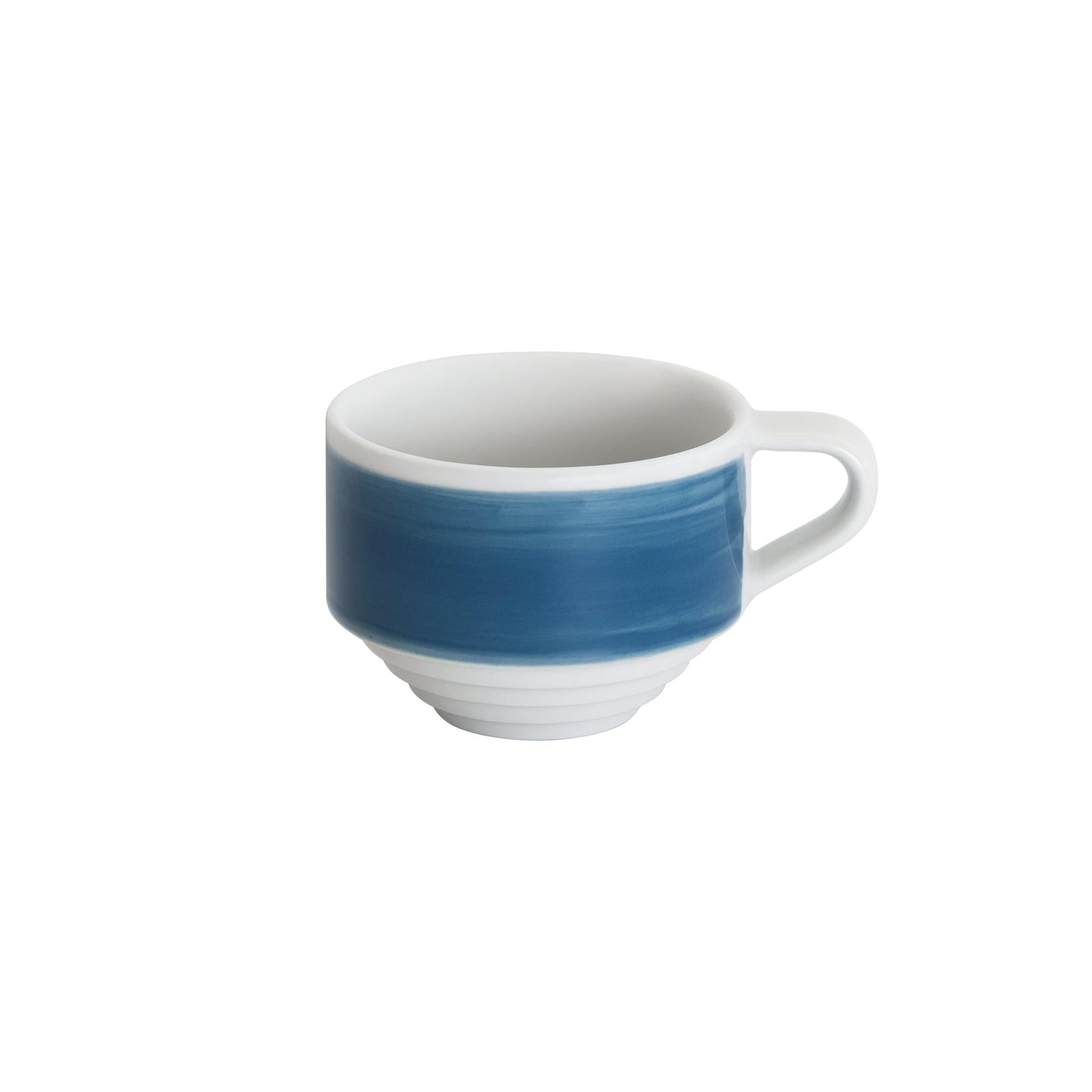 Чашка для флет вайта Loveramics Deco Flat White Cup 165 мл Синяя ручная роспись (C118-023BBP)