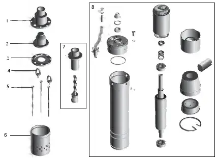 Насос шнековий свердловинний VOLKS pumpe 3QGD 1,5-70-0,37 кВт 3" з кабелем 15 м (GSR-000009648) - фото 4