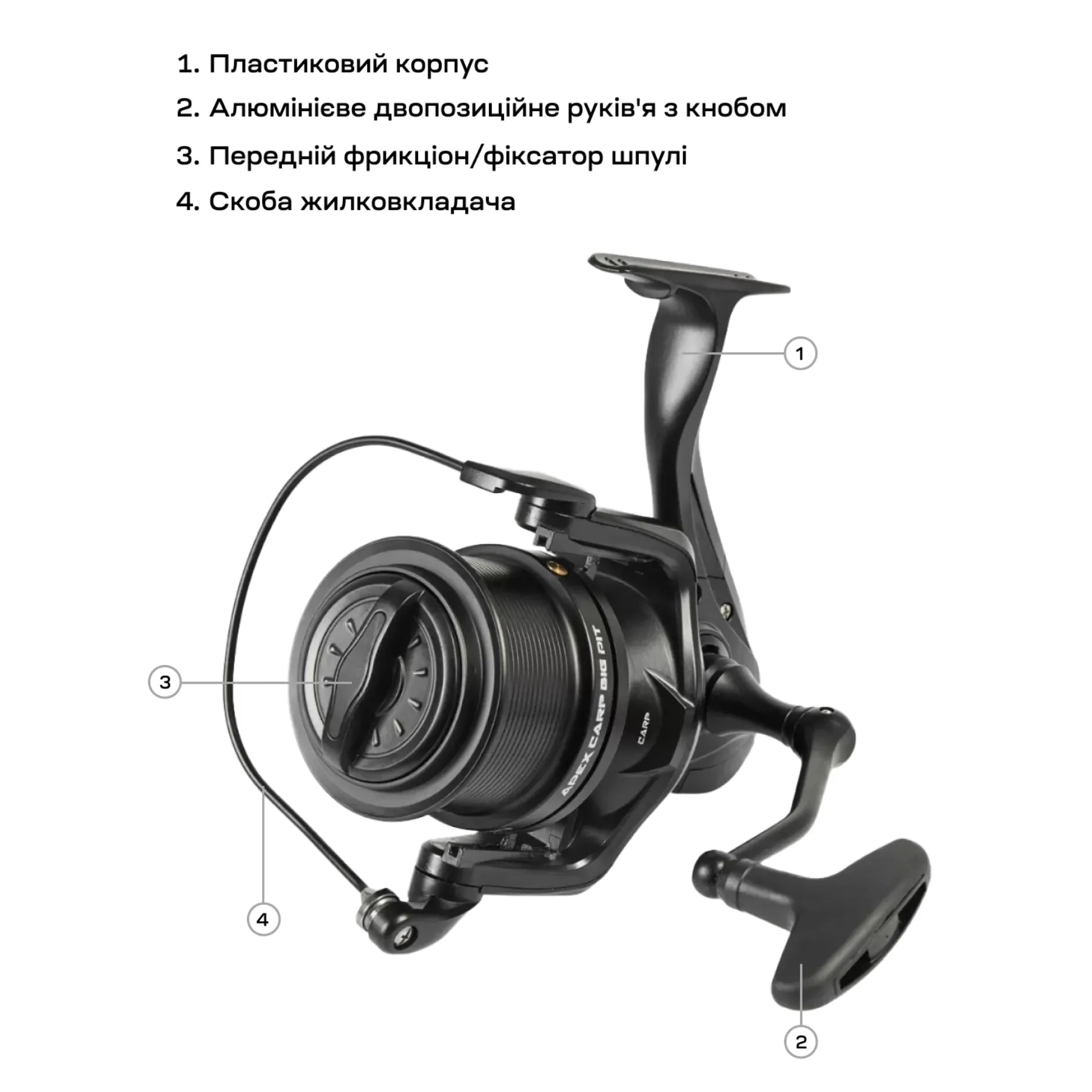 Котушка Brain Apex Carp Big Pit 8000 (104550) - фото 8