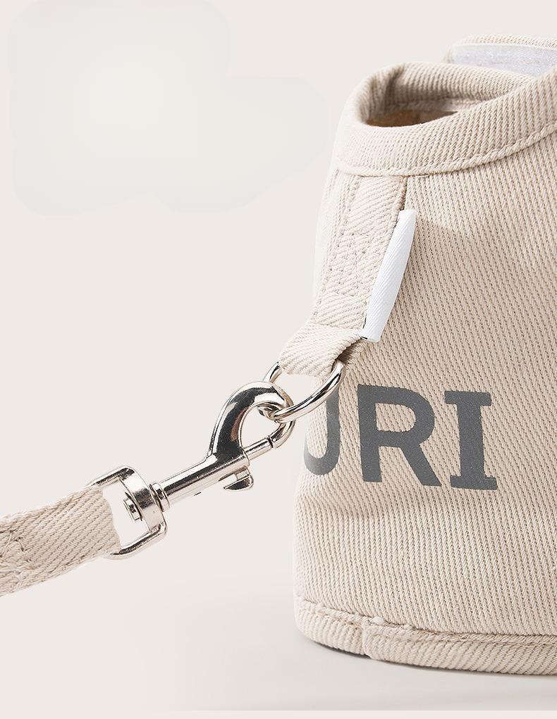 Шлея для котів і дрібних собак Duri на липучках з повідцем L Бежевий (2090554682) - фото 2