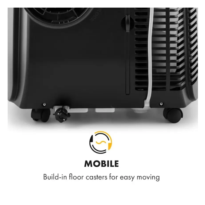 Кондиціонер мобільний для дому KLARSTEIN Metrobreeze 9 Paris на колесах 9000 БТЕ/год (10028189) - фото 2 Кондиціонер мобільний для дому KLARSTEIN Metrobreeze 9 Paris на колесах 9000 БТЕ/год (10028189) - фото 2