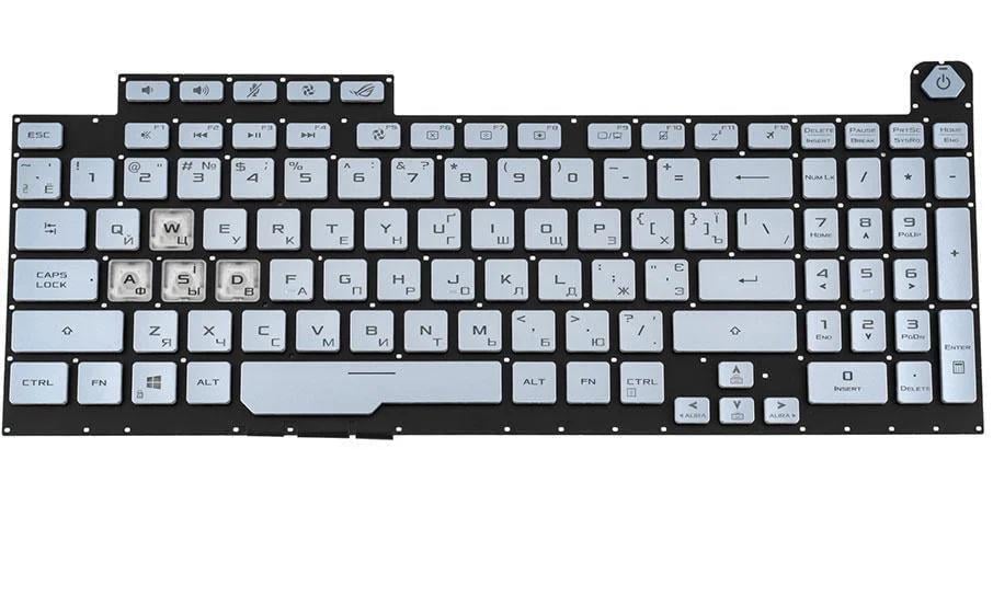 Клавиатура для ноутбука Asus G731GT Серый (171897)