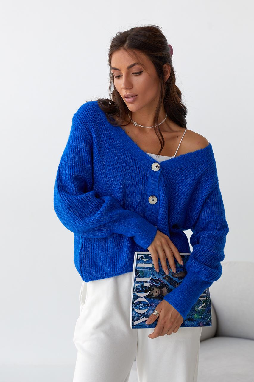 Кардиган в'язаний PORTAKAL S Синій (9528119) - фото 5 Кардиган в'язаний PORTAKAL S Синій (9528119) - фото 5