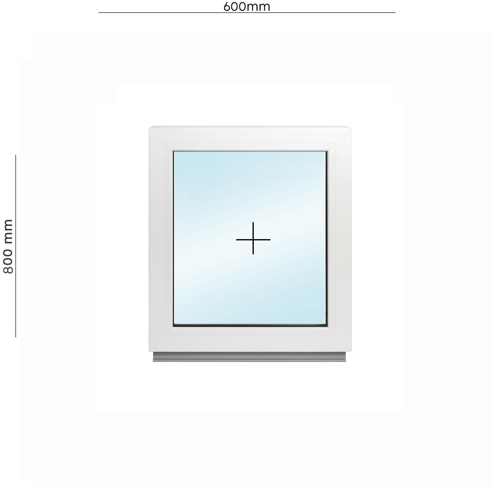 Окно ПВХ глухое без открывания Framex 600х800 мм Белый (10450201) - фото 2