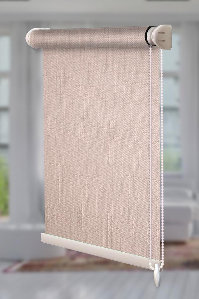 Рулонная штора Лен открытого типа 70х190 см Молочный (Len-RSS-01-2395)