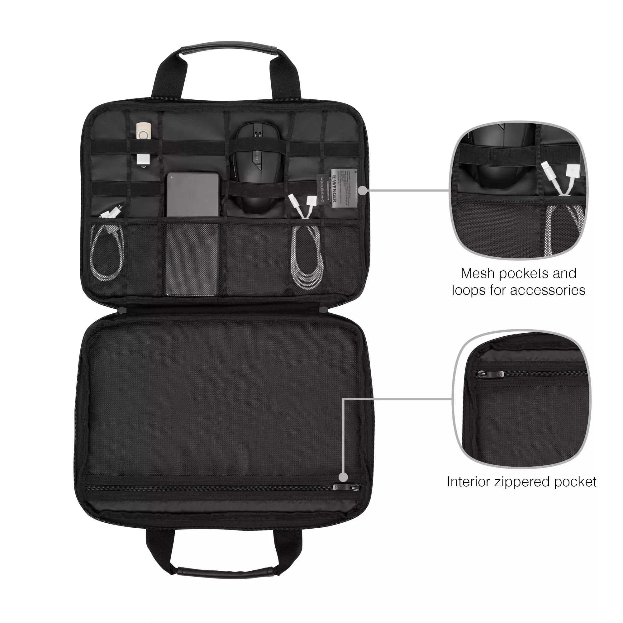 Чохол для ноутбука Wenger Guyde 32,5х23х1,5 см 14" Чорний (614561) - фото 9